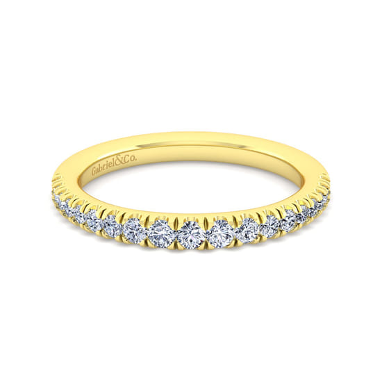 Gabriel - 14K Yellow Gold Diamond Matching Wedding Band