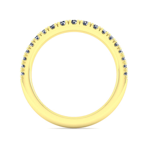 14K Yellow Gold Diamond Matching Wedding Band