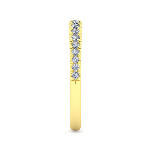 14K Yellow Gold Diamond Matching Wedding Band