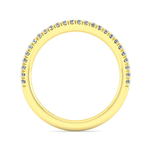 14K Yellow Gold Diamond Matching Wedding Band