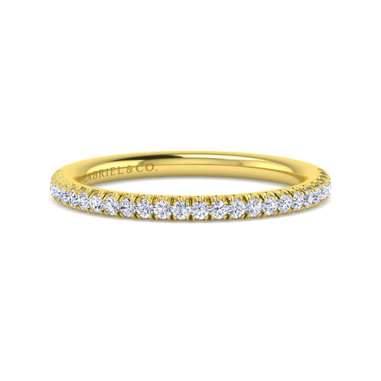 Gabriel - 14K Yellow Gold Diamond Matching Wedding Band Gabriel - 14K Yellow Gold Diamond Matching Wedding Band