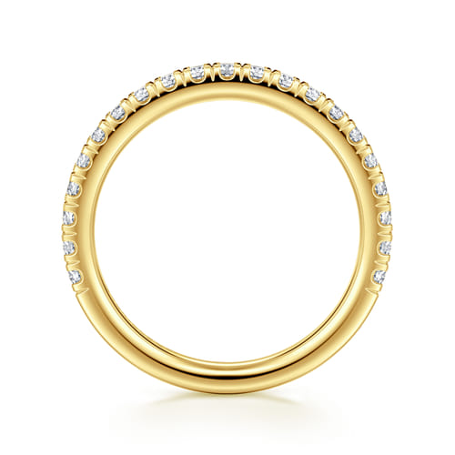 14K Yellow Gold Diamond Matching Wedding Band