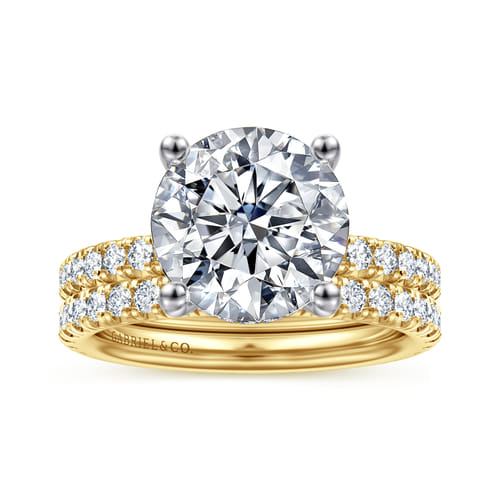14K Yellow Gold Diamond Matching Wedding Band