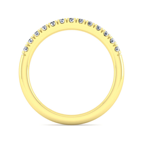 14K Yellow Gold Diamond Matching Wedding Band