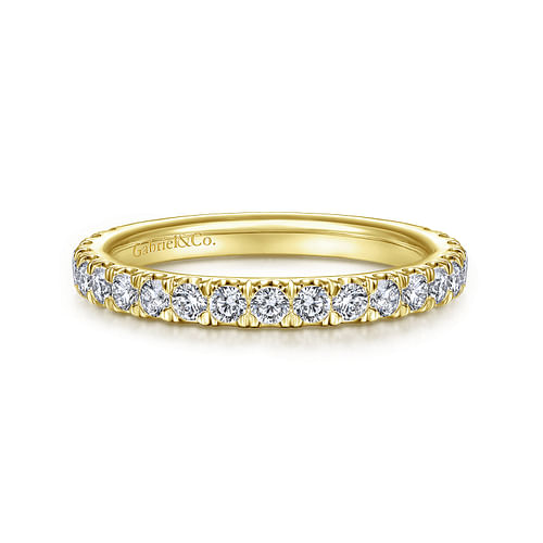 14K Yellow Gold Diamond Matching Wedding Band