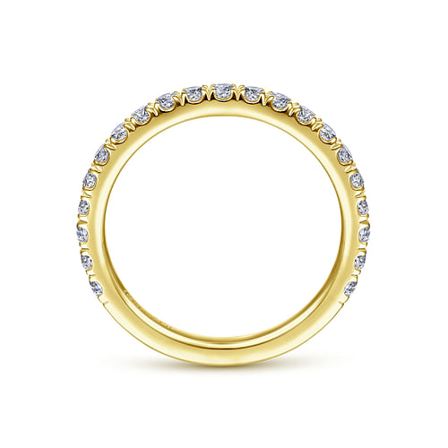 14K Yellow Gold Diamond Matching Wedding Band