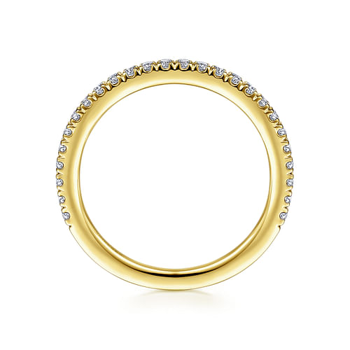 14K Yellow Gold Diamond Matching Wedding Band