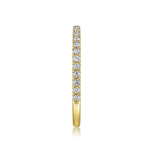 14K Yellow Gold Diamond Matching Wedding Band