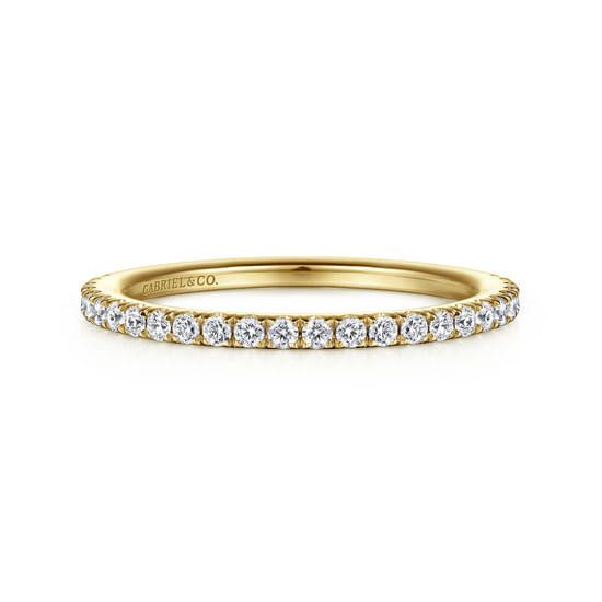 Gabriel - 14K Yellow Gold Diamond Matching Wedding Band