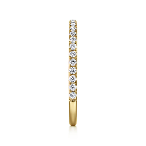 14K Yellow Gold Diamond Matching Wedding Band