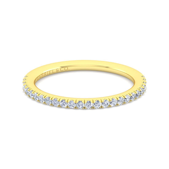Gabriel - 14K Yellow Gold Diamond Matching Wedding Band