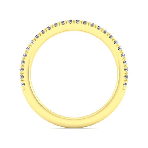 14K Yellow Gold Diamond Matching Wedding Band
