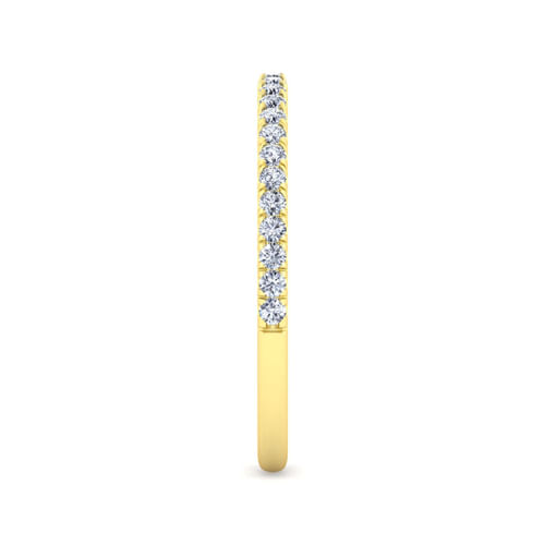 14K Yellow Gold Diamond Matching Wedding Band