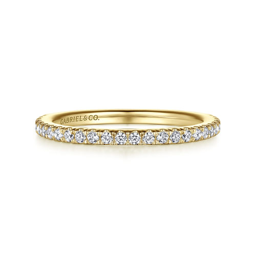 14K Yellow Gold Diamond Matching Wedding Band