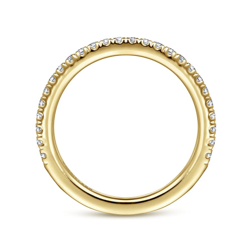 14K Yellow Gold Diamond Matching Wedding Band