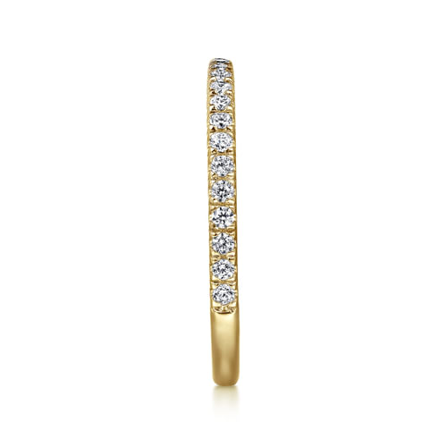 14K Yellow Gold Diamond Matching Wedding Band