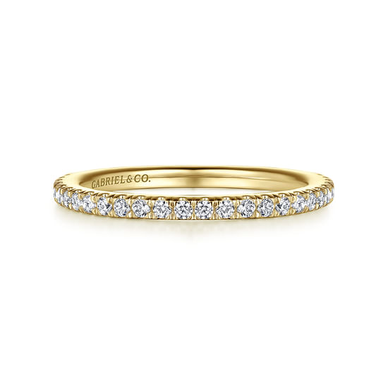 Gabriel - 14K Yellow Gold Diamond Matching Wedding Band
