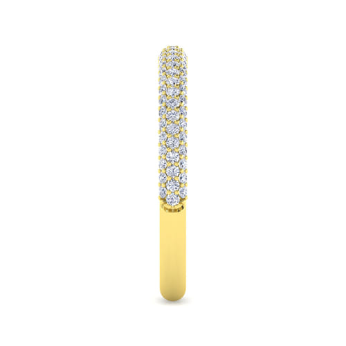 14K Yellow Gold Diamond Matching Wedding Band