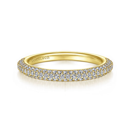 Gabriel - 14K Yellow Gold Diamond Matching Wedding Band