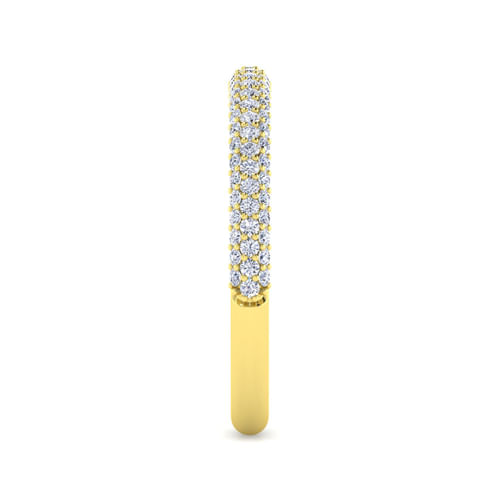 14K Yellow Gold Diamond Matching Wedding Band