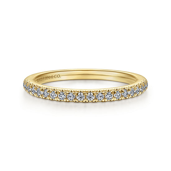 Gabriel - 14K Yellow Gold Diamond Matching Wedding Band