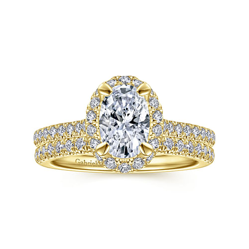 14K Yellow Gold Diamond Matching Wedding Band