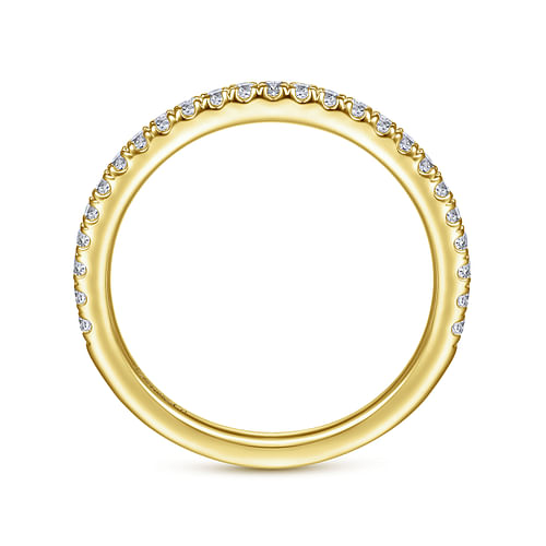 14K Yellow Gold Diamond Matching Wedding Band