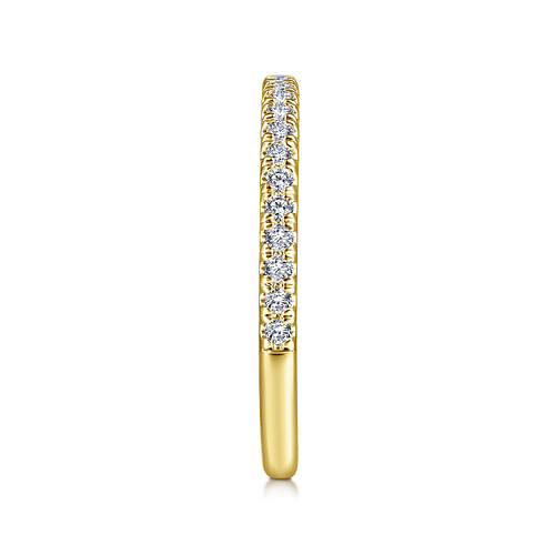 14K Yellow Gold Diamond Matching Wedding Band