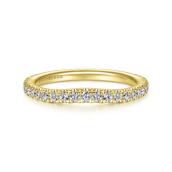 Gabriel - 14K Yellow Gold Diamond Matching Wedding Band