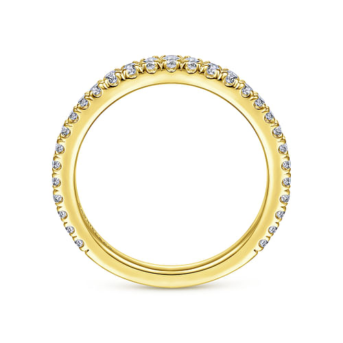 14K Yellow Gold Diamond Matching Wedding Band