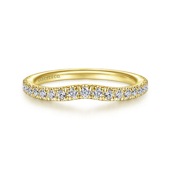 Gabriel - 14K Yellow Gold Diamond Matching Wedding Band