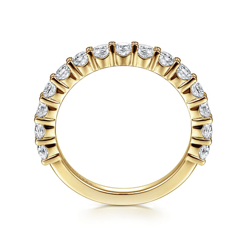 14K Yellow Gold Diamond Matching Wedding Band