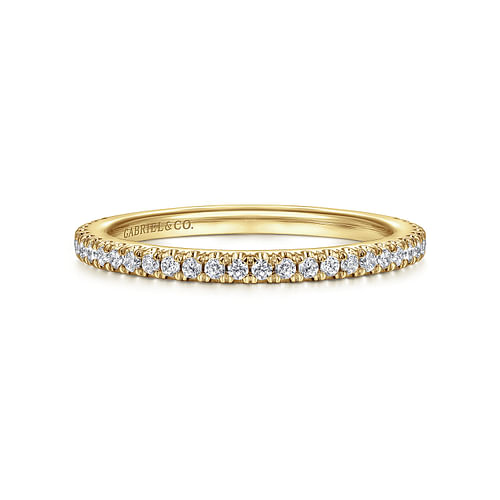 14K Yellow Gold Diamond Matching Wedding Band