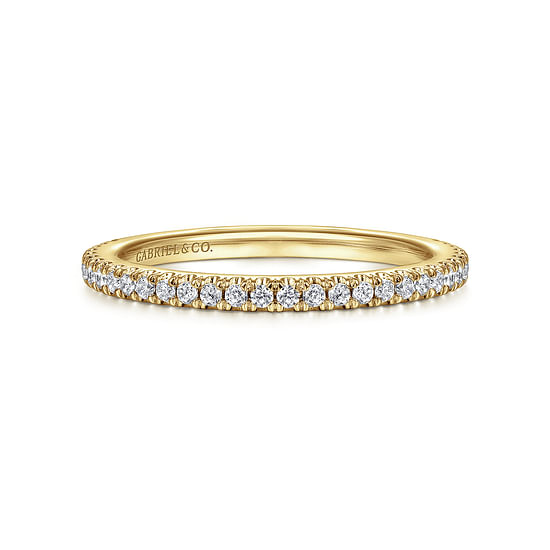 Gabriel - 14K Yellow Gold Diamond Matching Wedding Band