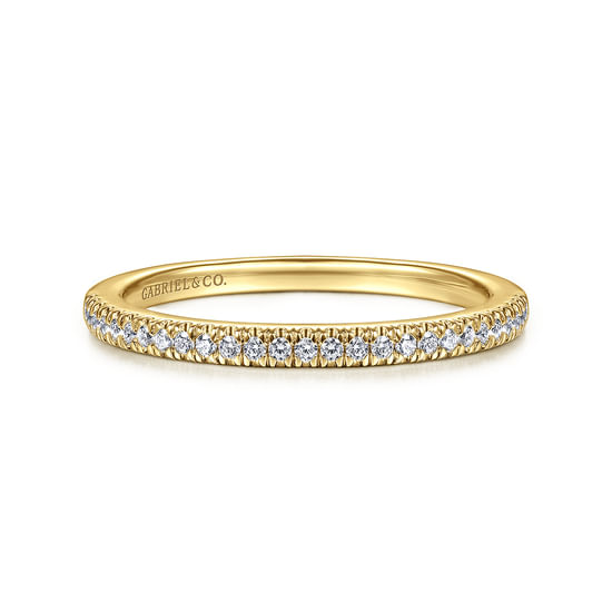Gabriel - 14K Yellow Gold Diamond Matching Wedding Band