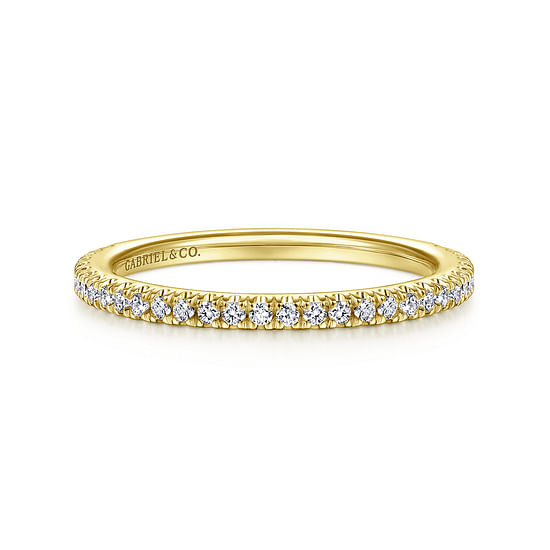 Gabriel - 14K Yellow Gold Diamond Matching Wedding Band