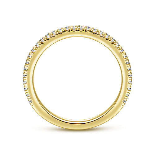 14K Yellow Gold Diamond Matching Wedding Band