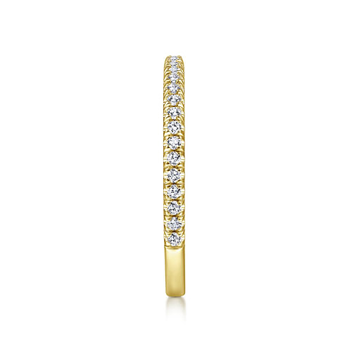 14K Yellow Gold Diamond Matching Wedding Band