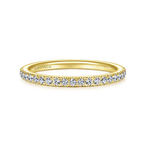 14K Yellow Gold Diamond Matching Wedding Band