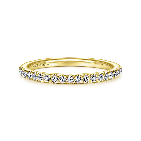 Gabriel - 14K Yellow Gold Diamond Matching Wedding Band