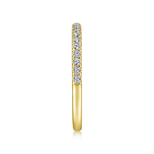 14K Yellow Gold Diamond Matching Wedding Band