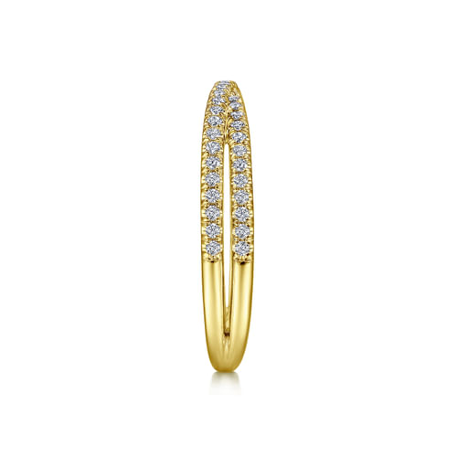 14K Yellow Gold Diamond Matching Wedding Band