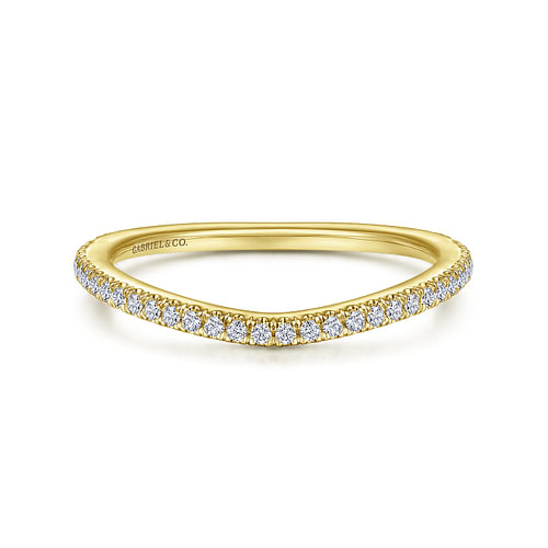 14K Yellow Gold Diamond Matching Wedding Band