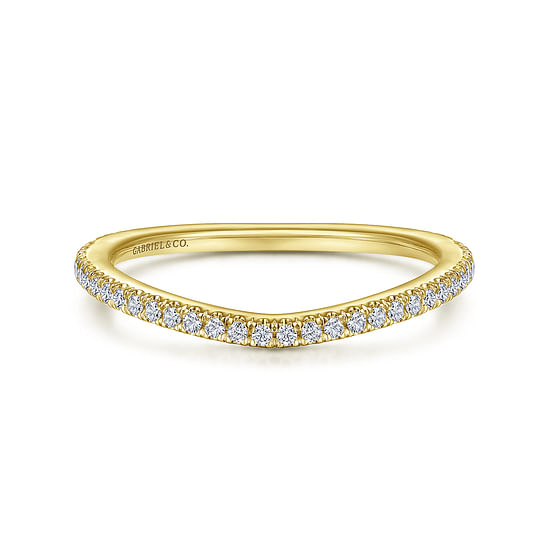 Gabriel - 14K Yellow Gold Diamond Matching Wedding Band