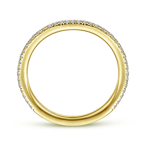 14K Yellow Gold Diamond Matching Wedding Band