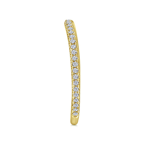 14K Yellow Gold Diamond Matching Wedding Band