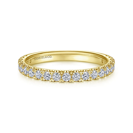 Gabriel - 14K Yellow Gold Diamond Matching Wedding Band