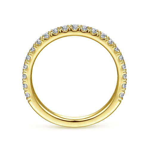 14K Yellow Gold Diamond Matching Wedding Band