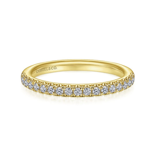 14K Yellow Gold Diamond Matching Wedding Band