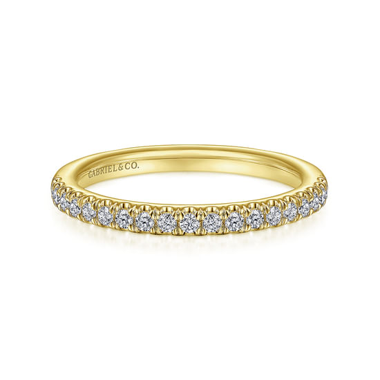 Gabriel - 14K Yellow Gold Diamond Matching Wedding Band